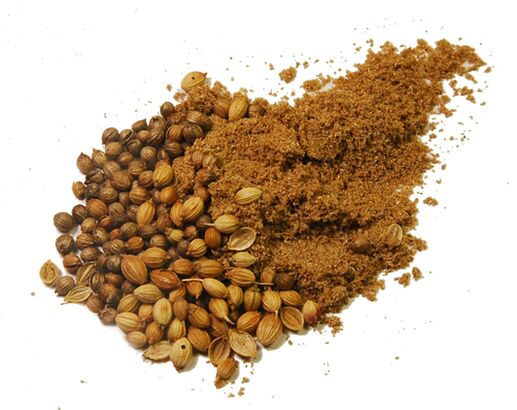 Semillas de Coriandra de parásitos